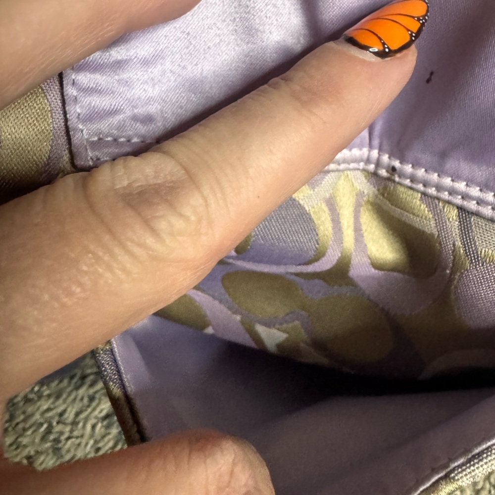 Coach Tan and Purple Crossbody Bag - Picture 3 of 8